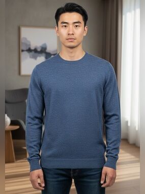 J. Crew Marled Crew Neck Cotton Sweater